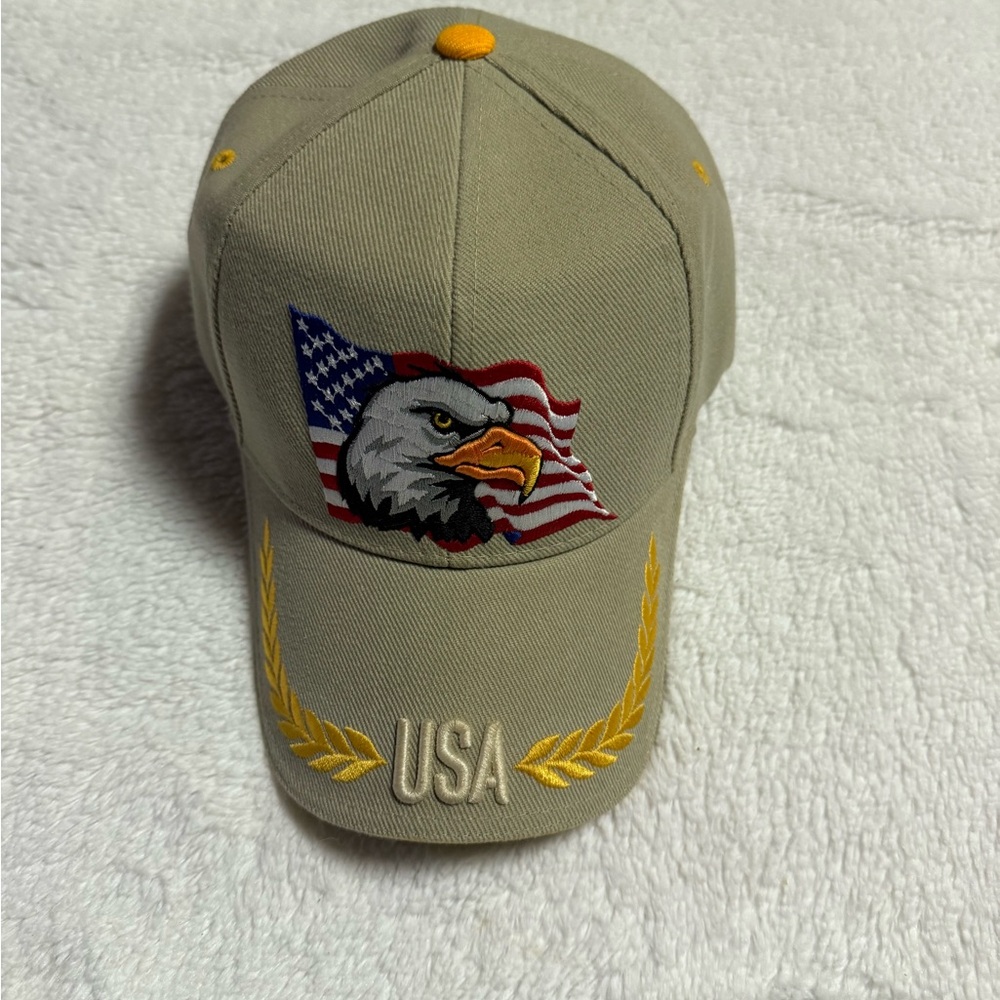 New ~ American Flag ~ USA ~ Bald Eagle ~  Patriotic Hat ~ Baseball Cap